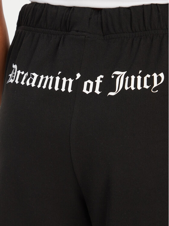 Juicy Couture Juicy Couture Pantaloni scurți sport Dream Of Shrt JCLHS125506 Negru Regular Fit