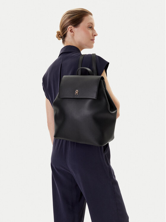 Tommy Hilfiger Tommy Hilfiger Ruksak Th Legacy Backpack AW0AW17407 Crna