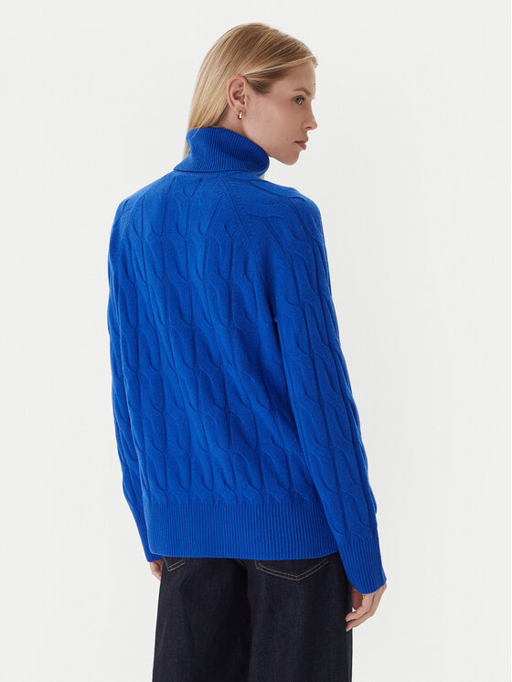 Tommy Hilfiger Tommy Hilfiger Rollkragenpullover WW0WW46791 Blau Regular Fit