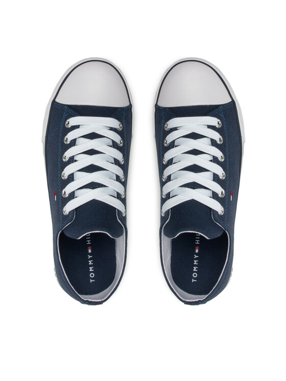 Tommy Hilfiger Tommy Hilfiger Tornacipő Low Cut Lace-Up Sneaker T3X4-32207-0890 S Sötétkék