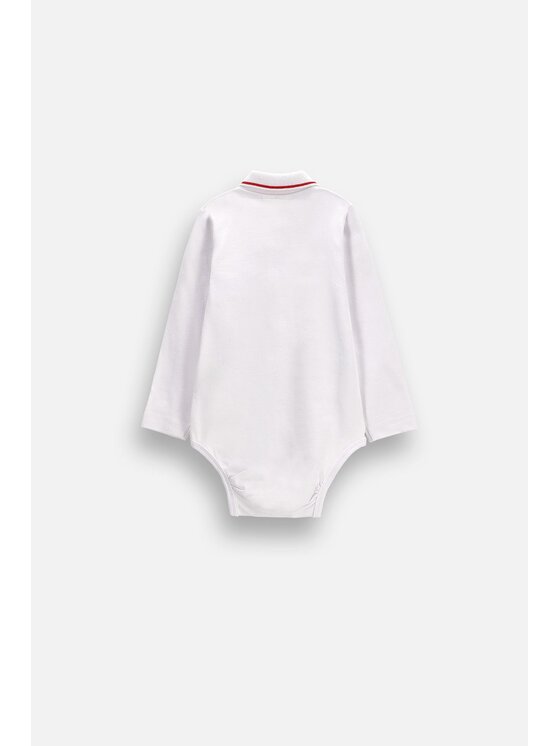 Coccodrillo Coccodrillo Body dziecięce ZC6112401EBB-001 Biały Regular Fit