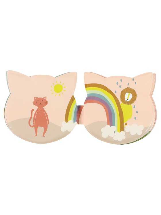 Trixie Baby Trixie Baby Zabawka Kąpielowa książeczka kolorowy dzień - Kot Różowy