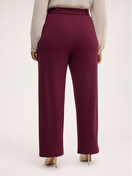 Fiorella Rubino Fiorella Rubino Spodnie materiałowe P861L002455N036 Bordowy Regular Fit