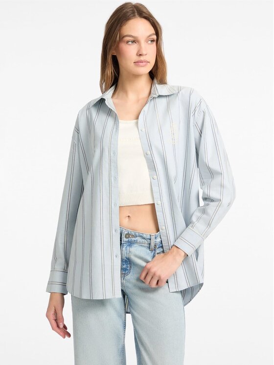 Guess Jeans Guess Jeans Košile 179901 Modrá Classic Fit
