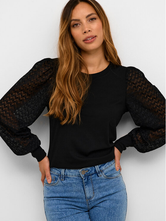 Kaffe Kaffe Bluse Serena 10508116 Schwarz Regular Fit