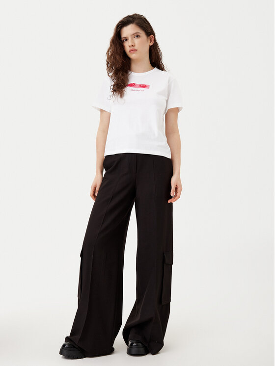 HUGO HUGO T-krekls Destrel_1 50534246 Balts Regular Fit