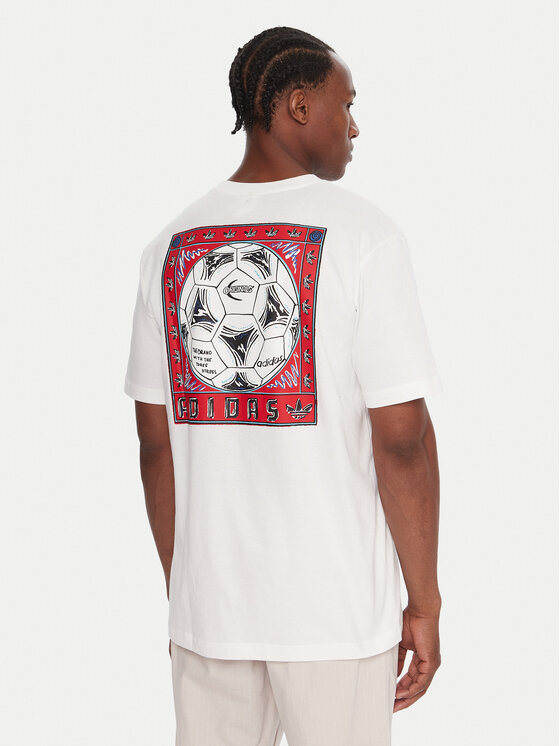 adidas adidas Marškinėliai Graphic JX3094 Balta Regular Fit