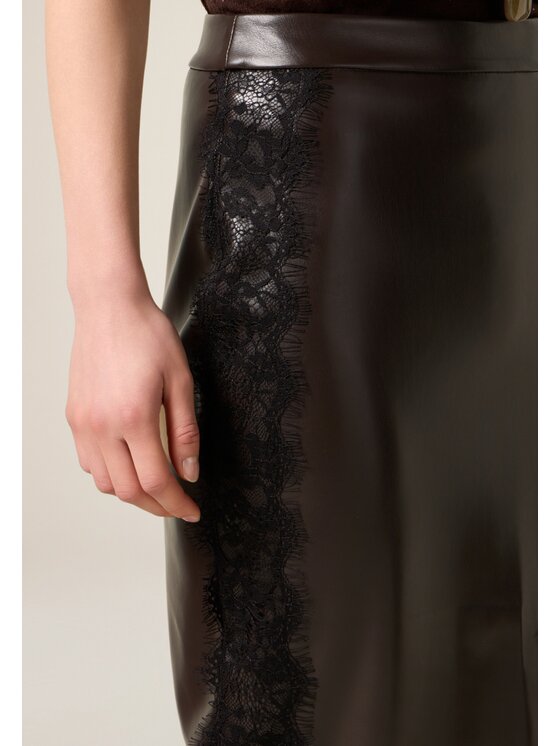 Oltre Oltre Gonna maxi 1027R001586N0Z2 Marrone Slim Fit