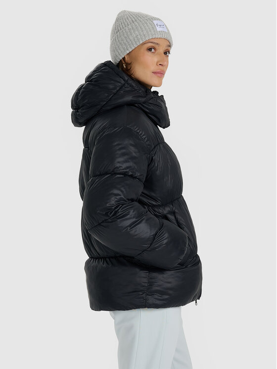 4F 4F Kurtka puchowa URBAN COMMUTER Czarny Oversize