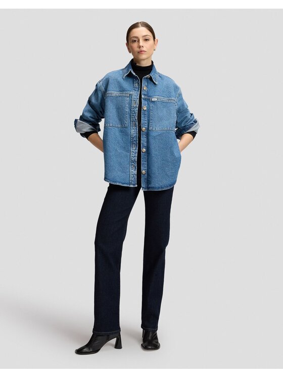 Lee Lee Koszula RELAXED UTILITY OVERSHIRT Niebieski Relaxed Fit
