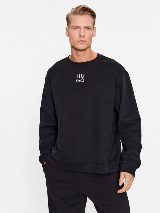 Hugo Mikina Classic 50500459 Čierna Relaxed Fit