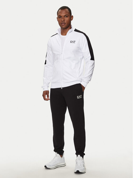 EA7 Emporio Armani EA7 Emporio Armani Tepláková súprava 6DPV57 PJVRZ 21BA Biela Regular Fit
