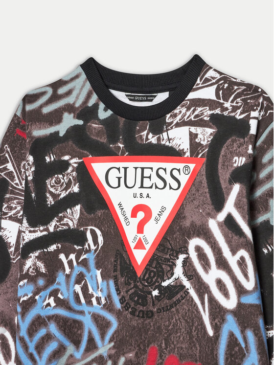 Guess Guess Majica dugih rukava L5RQ03 KA6R4 Šarena Regular Fit