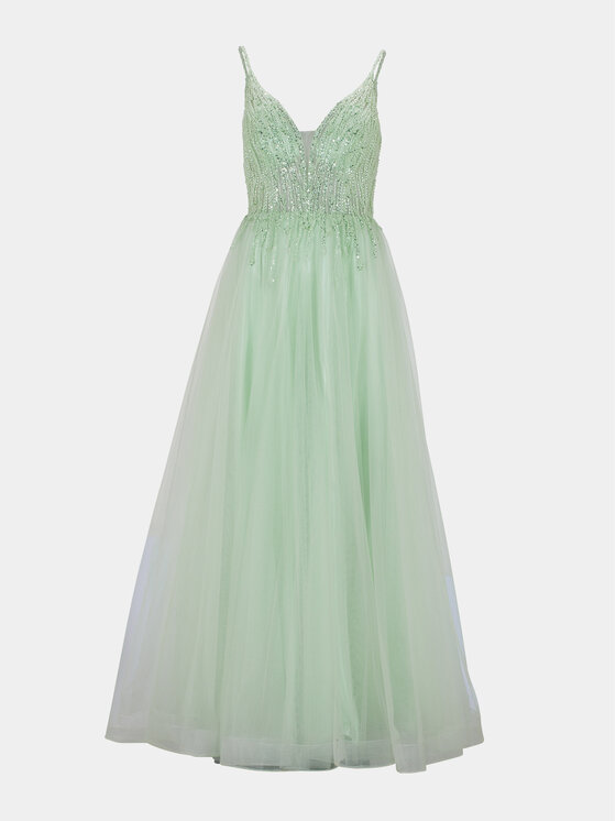 Hey Kyla Hey Kyla Rochie de seară 5AG005HK Verde Regular Fit