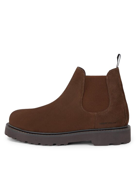 Tommy Hilfiger Tommy Hilfiger Боти тип челси EM0EM01205 Зелен