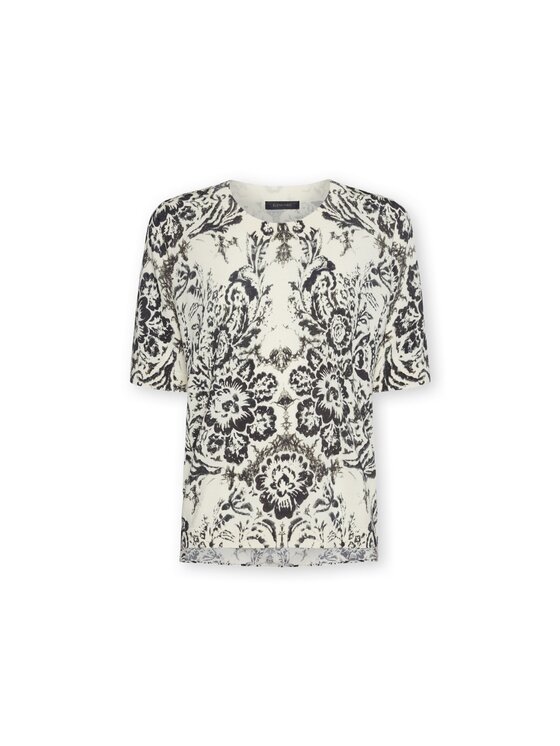 Elena Mirò Elena Mirò T-Shirt M608Z000757N0S1 Czarny Regular Fit