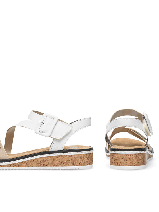 Rieker Rieker Sandalen V3660-60 Beige