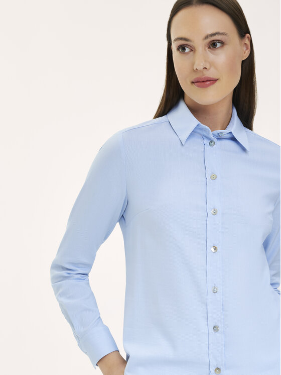 KMX KMX Koszula 502390015 Niebieski Fitted Fit
