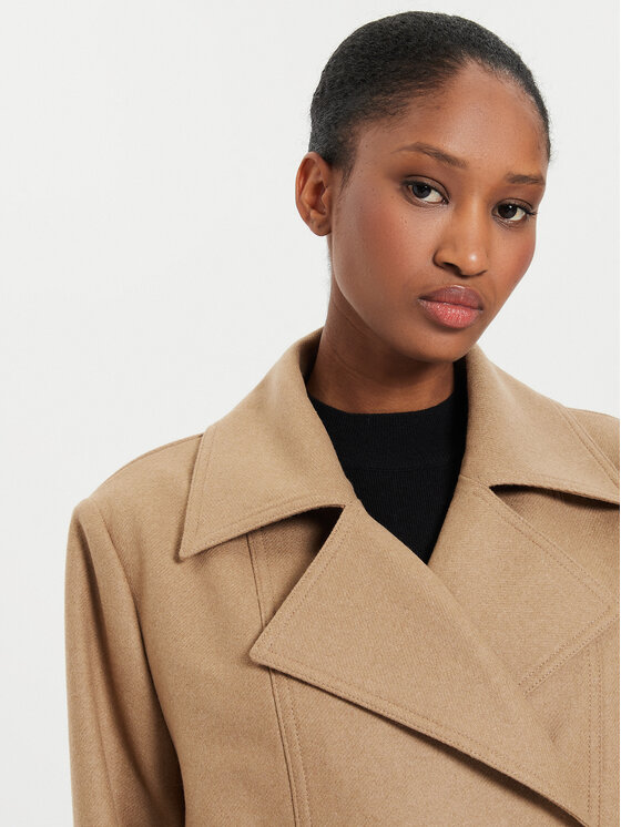 BOSS Boss Wollmantel Caspina 50518503 Beige Regular Fit