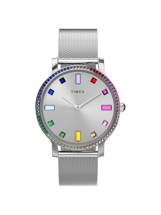 Timex Timex Ρολόι TW2W19100 Ασημί