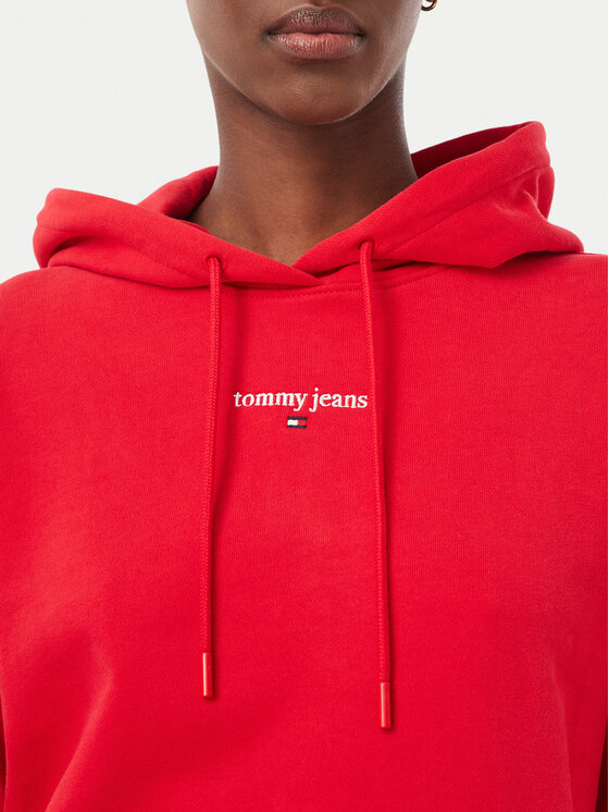 Tommy Jeans Tommy Jeans Džemperis Classic Logo DW0DW23537 Raudona Regular Fit
