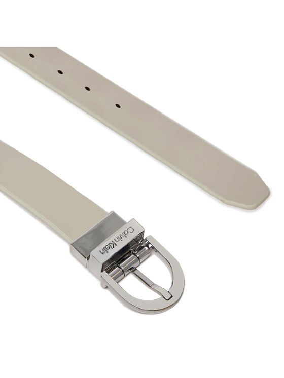 Calvin Klein Calvin Klein Cintura da donna Reversible Round Buckle Belt 2.5 K60K611900 Écru