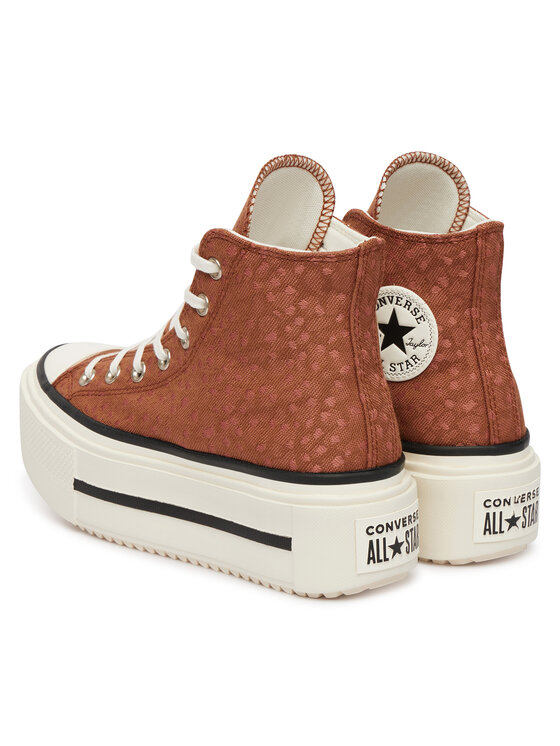 Converse Converse Plátenky Chuck Taylor All Star Lift Double Stack Platform Deer A17883C Hnedá