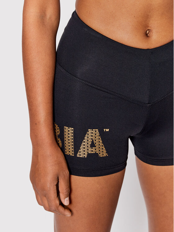 Pantaloncini sportivi Gold Print 828 Nero Slim Fit...