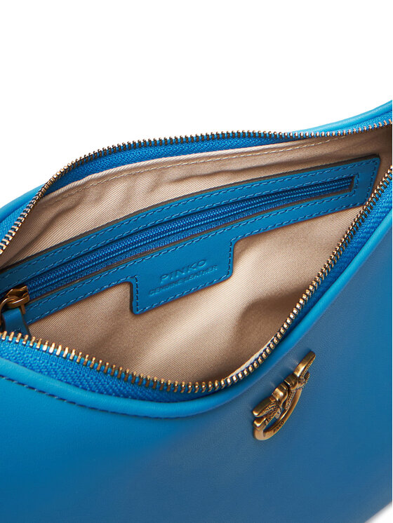 PINKO PINKO Torebka Half Moon Mini Fl Al 25-26 PLTT 102790 A0F1 Niebieski