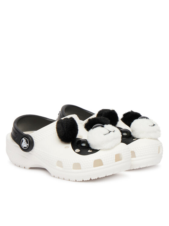 Crocs Crocs Чехли Classic IAM Panda Clog T 213838 Бял