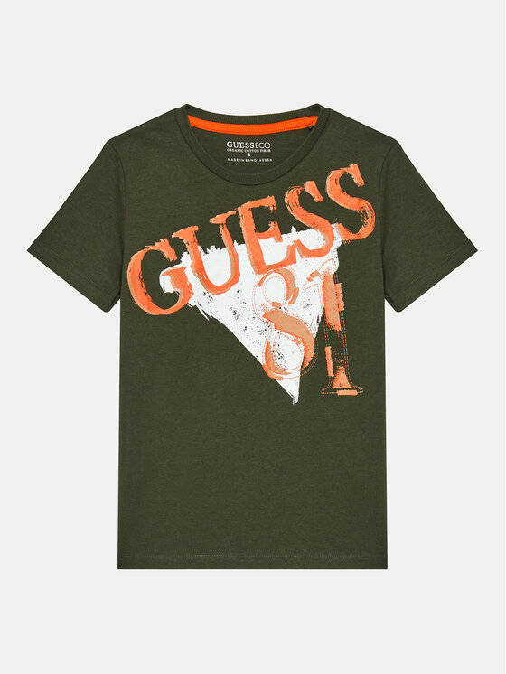 Guess Tričko L4BI02 I3Z14 Zelená Regular Fit