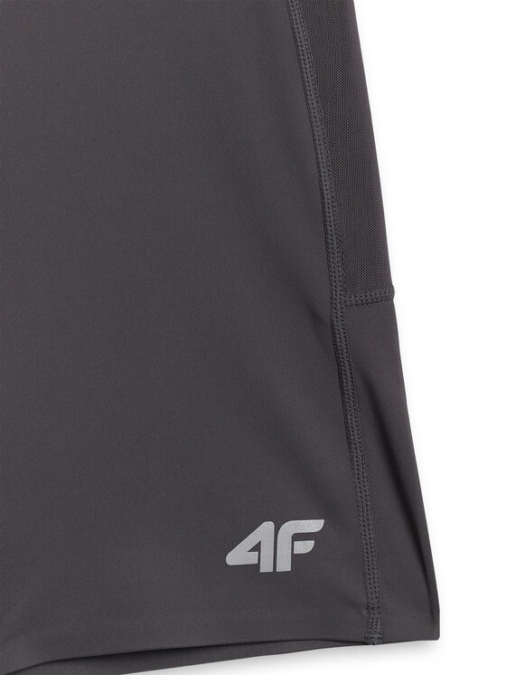4F 4F Legginsy RUNNING Szary ciemny Slim Fit