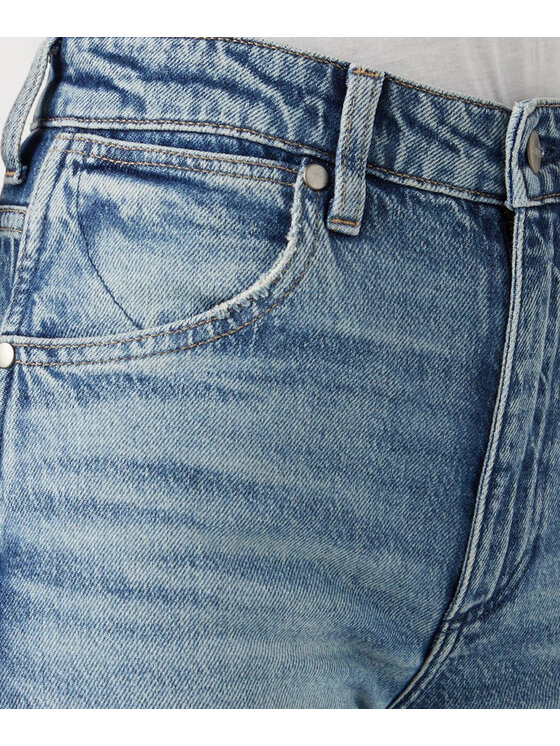 Wrangler Wrangler Jeansy Mom Straight Niebieski Straight Fit