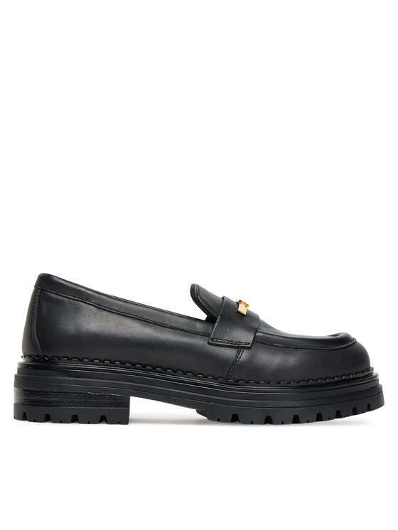 Elisabetta Franchi Loafersy Low Cut Shoe F4A4-E0397-1251 Czarny