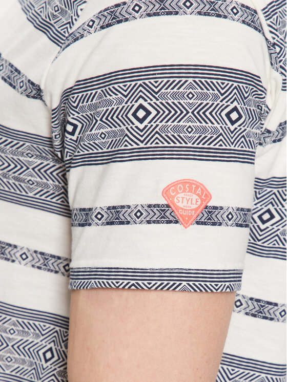 INDICODE INDICODE Marškinėliai Raffa 40-925 Tamsiai mėlyna Regular Fit