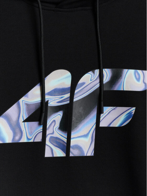 4F 4F Bluza IN MOTION Czarny Regular Fit
