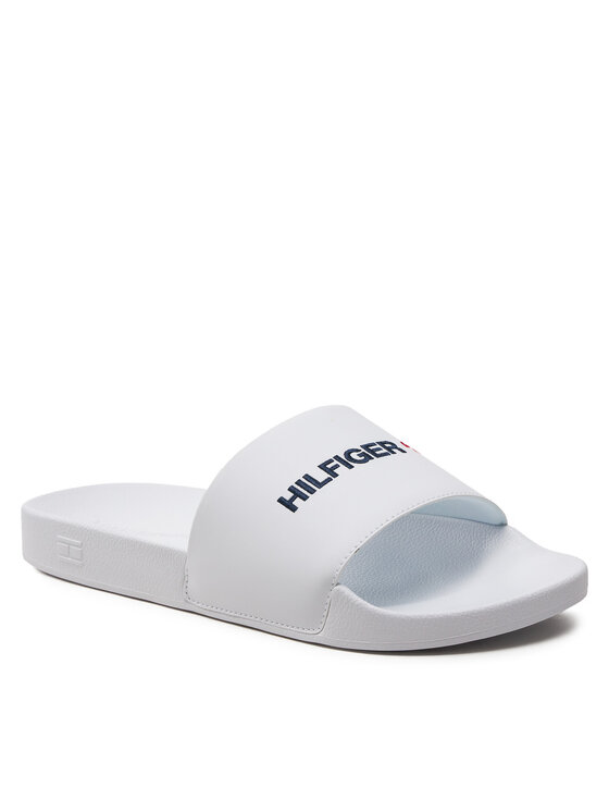 Tommy Hilfiger Tommy Hilfiger Чехли Hilfiger 85 Pool Slide FM0FM05021 Бял