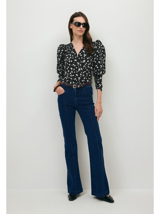 BIZUU BIZUU Body ALIBA FLORAL Czarny Standard Fit