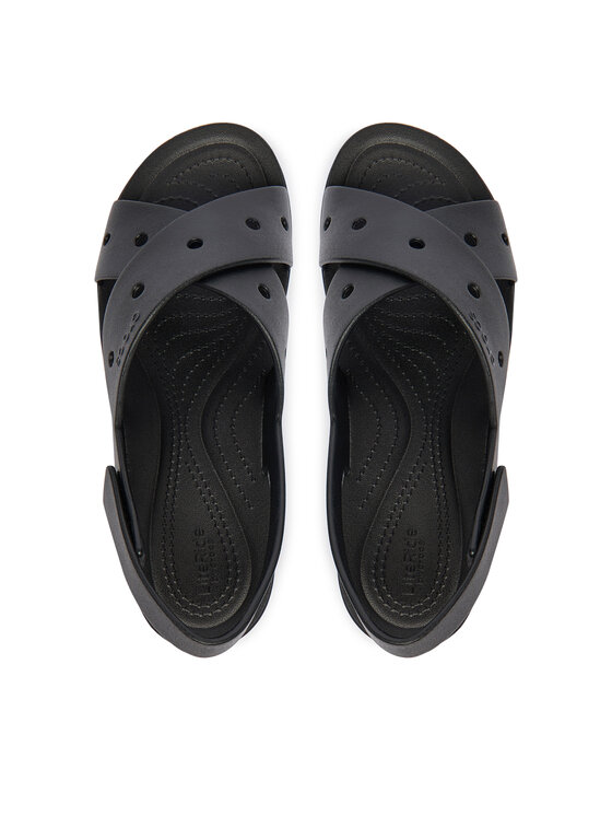 Crocs Crocs Szandál Brooklyn 4U Cross Strap Sandal 212254 Fekete