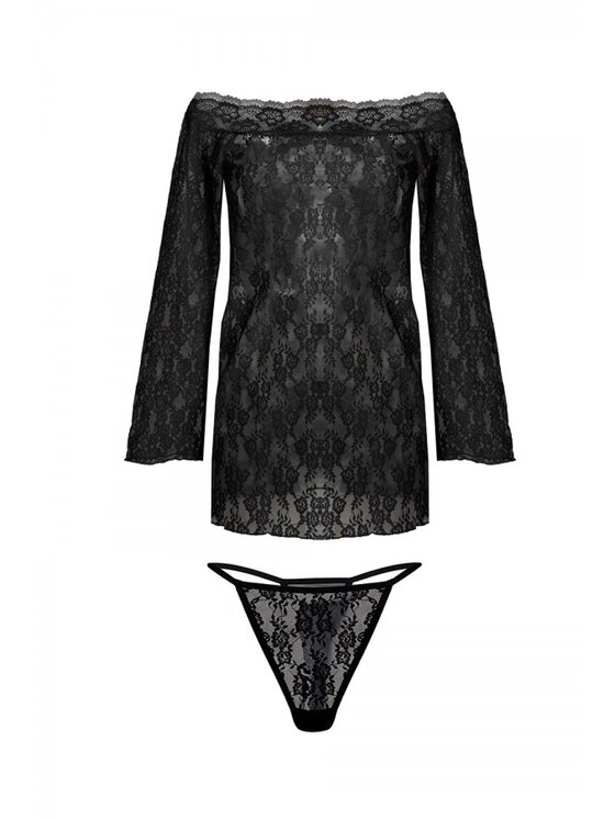 DKaren Lingerie DKaren Lingerie Komplet bielizny Ala Czarny Classic Fit