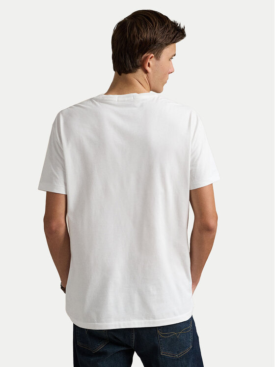 Polo Ralph Lauren Polo Ralph Lauren T-Shirt 710974584001 Bílá Custom Slim Fit