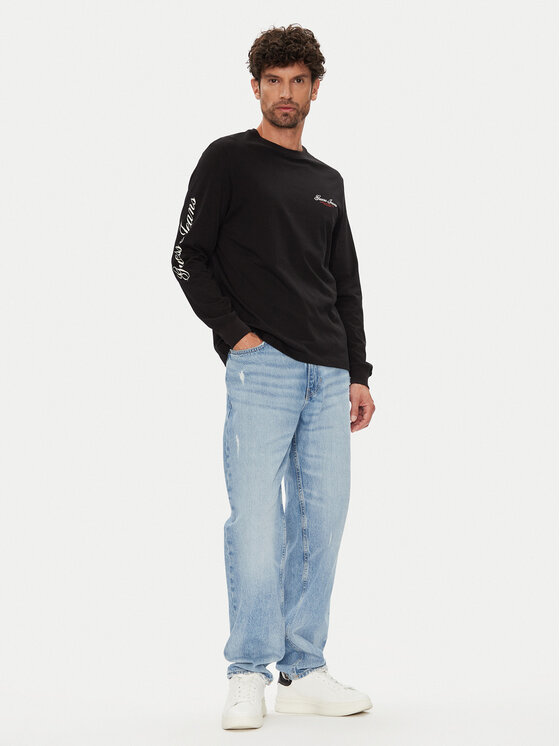 Guess Jeans Guess Jeans Longsleeve M5YI03 K8HM0 Μαύρο Regular Fit