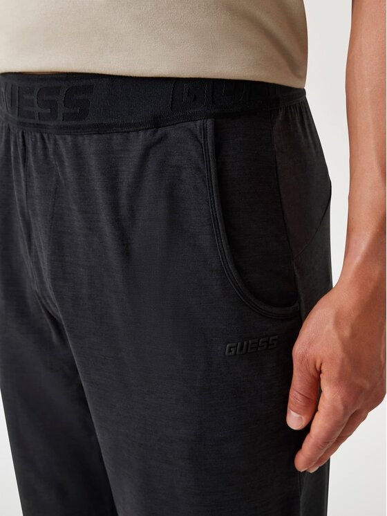 Guess Guess Kalhoty z materiálu 177677 Černá Regular Fit