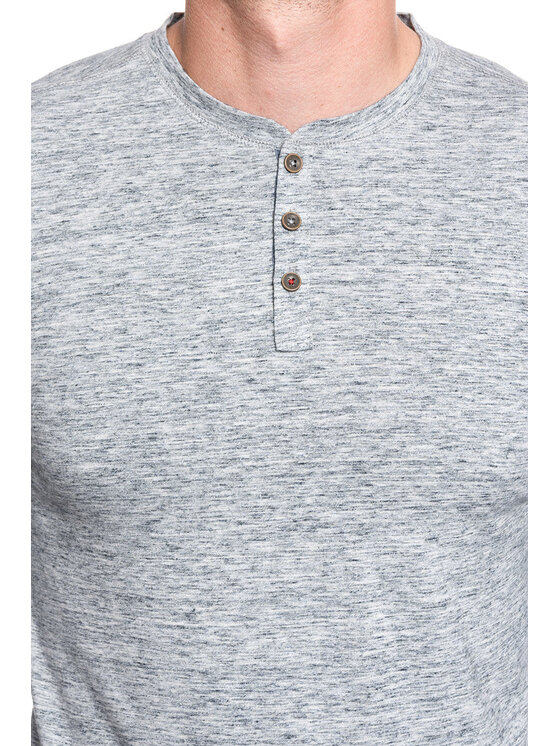 Mustang Mustang T-Shirt ADRIAN H HENLEY Szary Regular Fit