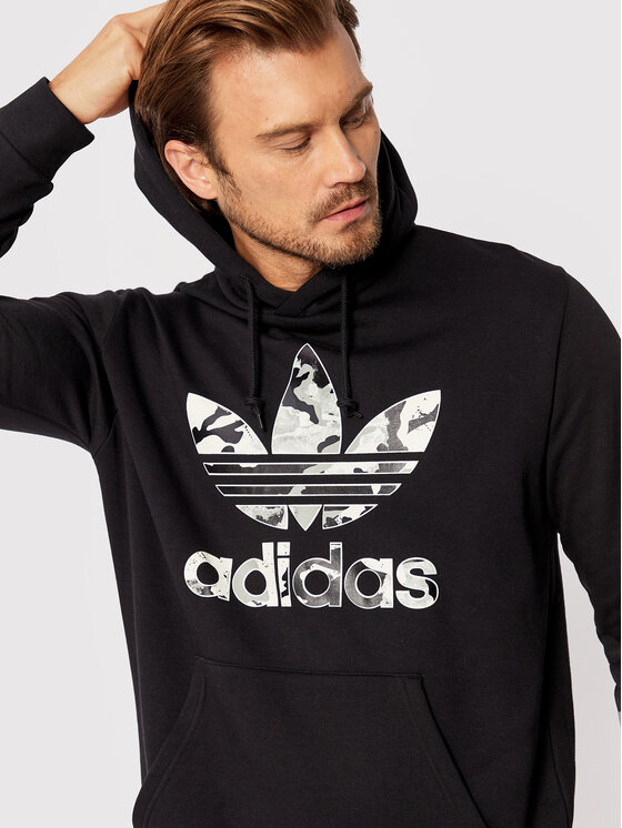 adidas adidas Μπλούζα Camo Series Infill HK2803 Μαύρο Regular Fit