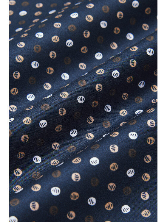Lancerto Lancerto Koszula Ginevra KO073224000030 Granatowy Slim Fit