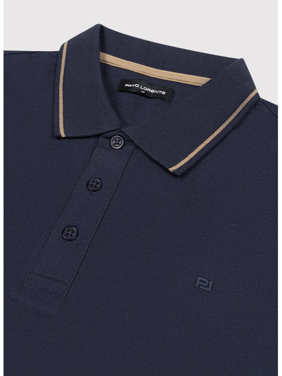 Pako Lorente Pako Lorente Polo P26WN-TX-008 Granatowy Regular Fit