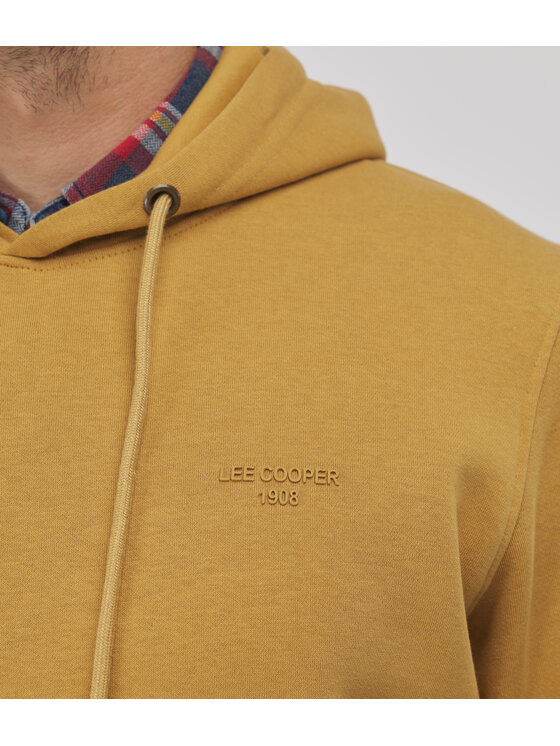 Lee Cooper Lee Cooper Bluza NESTOR Żółty ciemny Regular Fit
