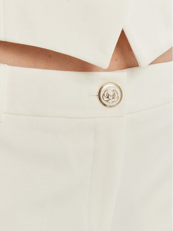 Marella Marella Pantaloni chino Dotto 2513781014 Bianco Slim Fit