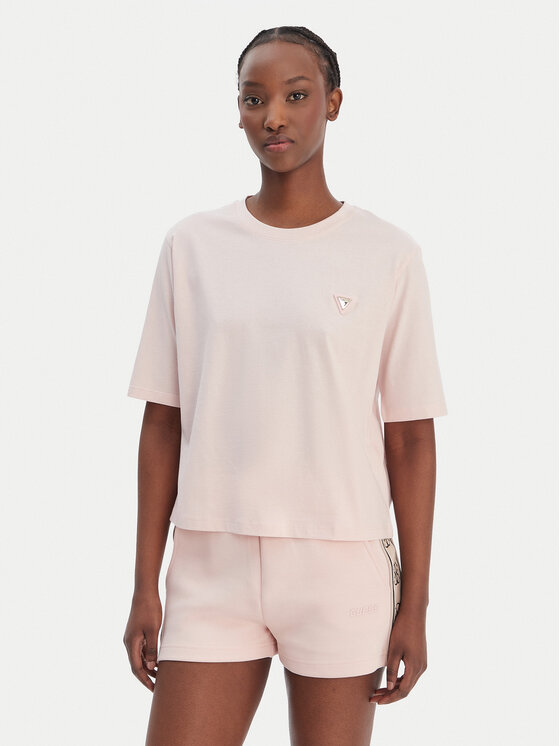 Guess Guess Majica V4BI21 I3Z14 Roza Relaxed Fit